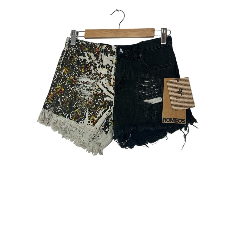 One Teaspoon Shorts Women Size 24 Romeos Distressed Summer Rare Bohemian New